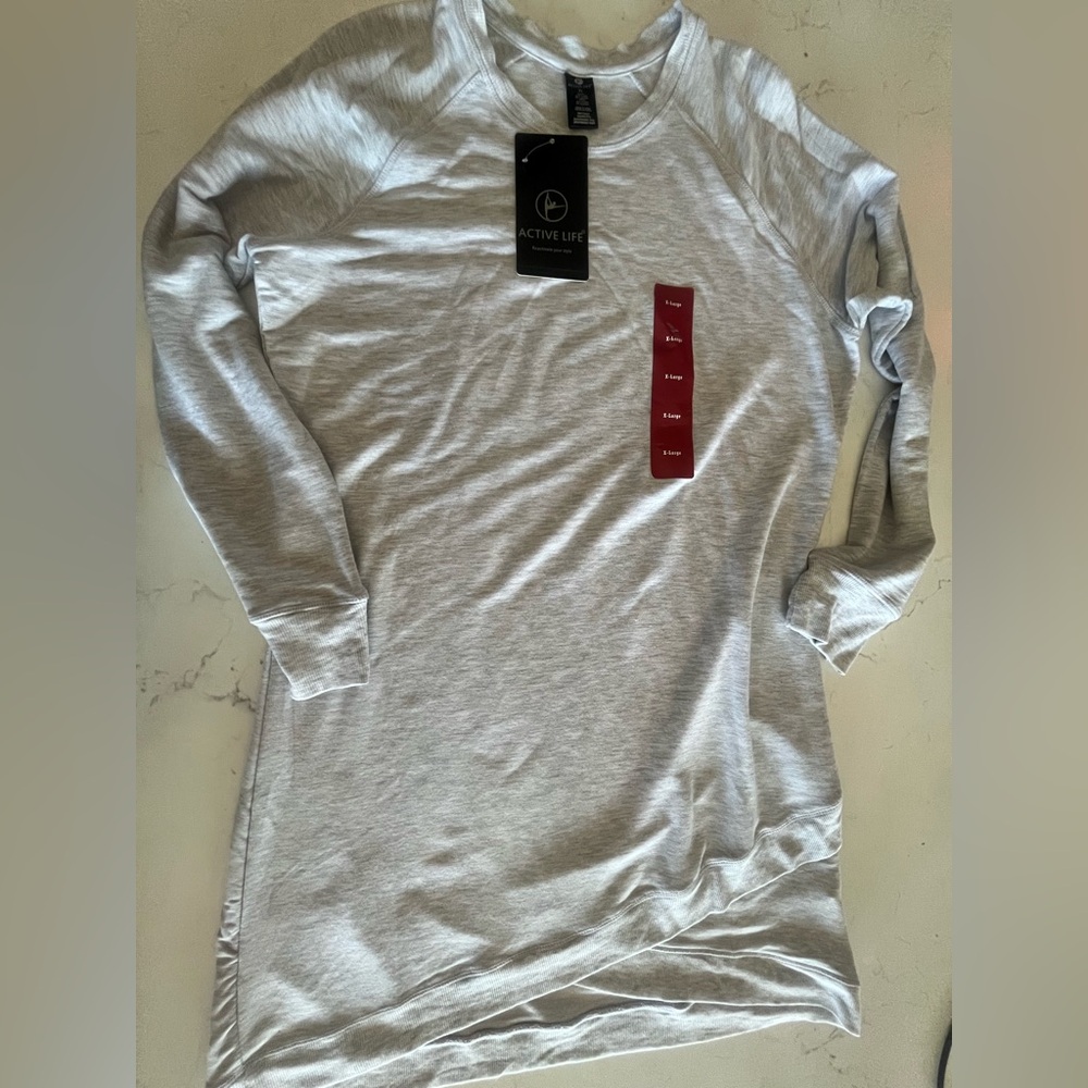 Active Life Long sleeve Sweatshirt Tunic {NWT} XL